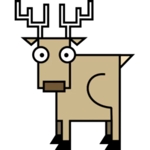🦌 Стикер «Квадротные Square animals» для Telegram