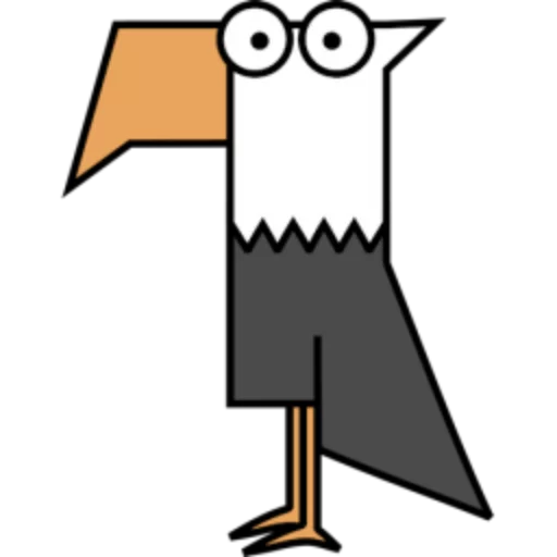 🦅 Стикер «Квадротные Square animals» для Telegram