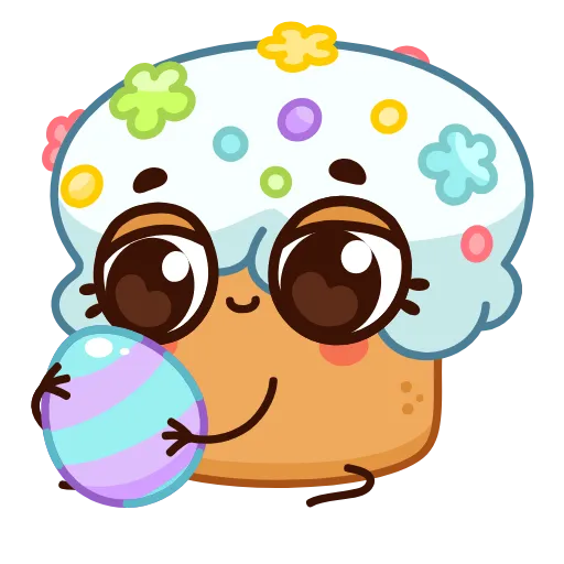 🍰 Эмодзи «Куличик К Пасхе» для Telegram