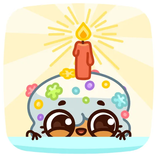 🕯 Эмодзи «Куличик К Пасхе» для Telegram