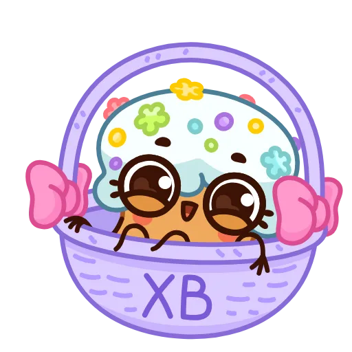 🤩 Эмодзи «Куличик К Пасхе» для Telegram