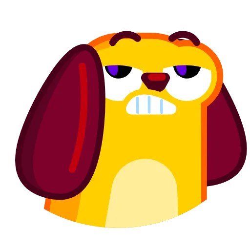 😒 Эмодзи «Lil' Pup -» для Telegram