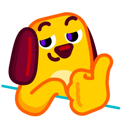 👍 Эмодзи «Lil' Pup -» для Telegram
