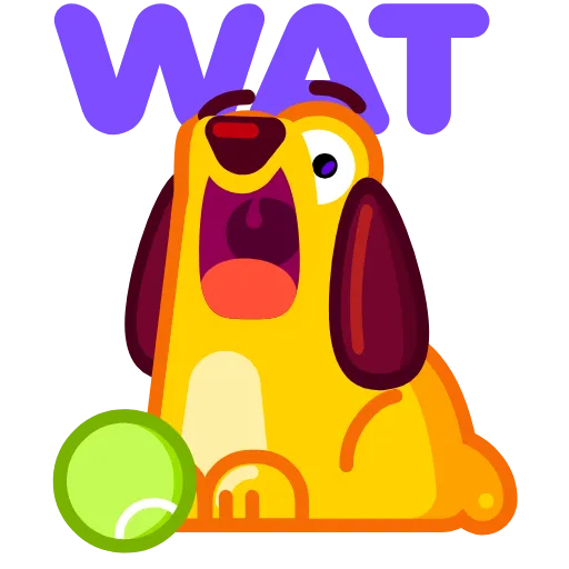 😱 Эмодзи «Lil' Pup -» для Telegram