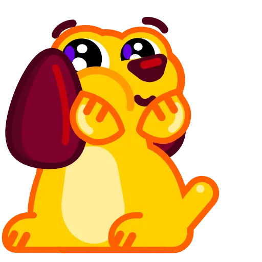 😘 Эмодзи «Lil' Pup -» для Telegram