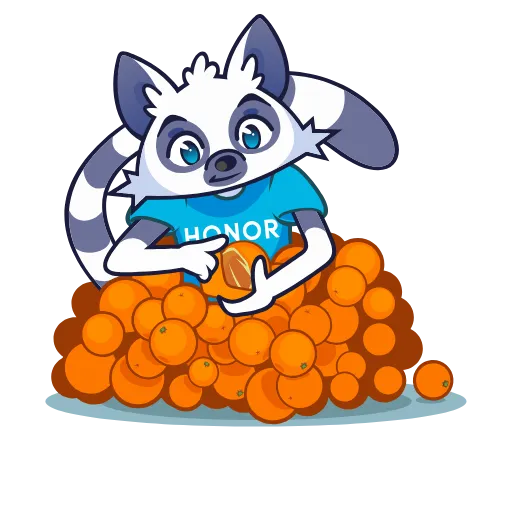 🍊 Эмодзи «Lemur Honor -» для Telegram