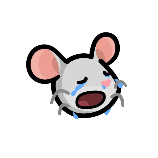 😭 Эмодзи «LIHKG Mouse» для Telegram