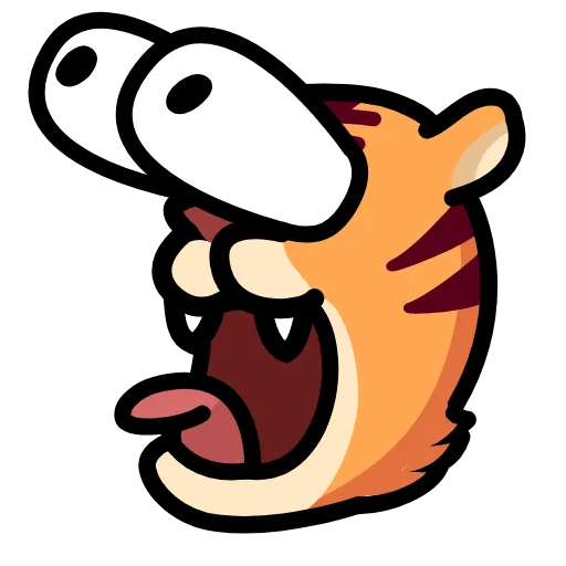 😳 Эмодзи «LIHKG Tiger» для Telegram