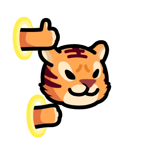 👍 Эмодзи «LIHKG Tiger» для Telegram
