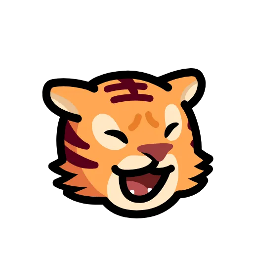 😆 Эмодзи «LIHKG Tiger» для Telegram