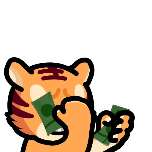 🤑 Эмодзи «LIHKG Tiger» для Telegram