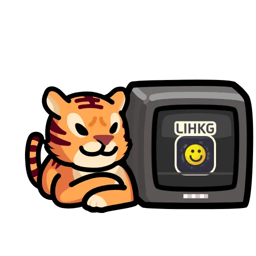 📺 Эмодзи «LIHKG Tiger» для Telegram