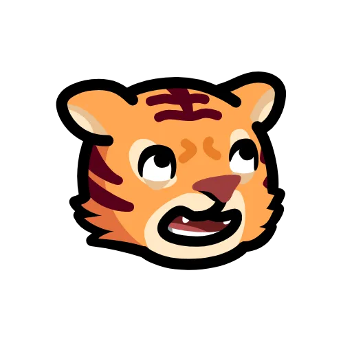 😭 Эмодзи «LIHKG Tiger» для Telegram