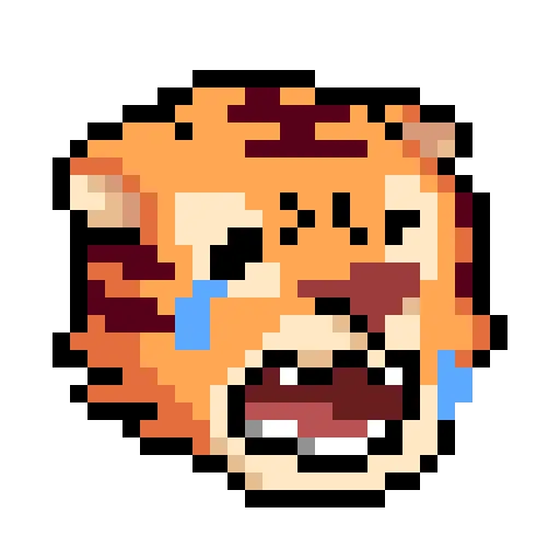 😭 Эмодзи «LIHKG Tiger» для Telegram