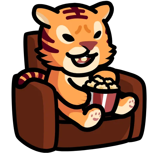 🍿 Эмодзи «LIHKG Tiger» для Telegram