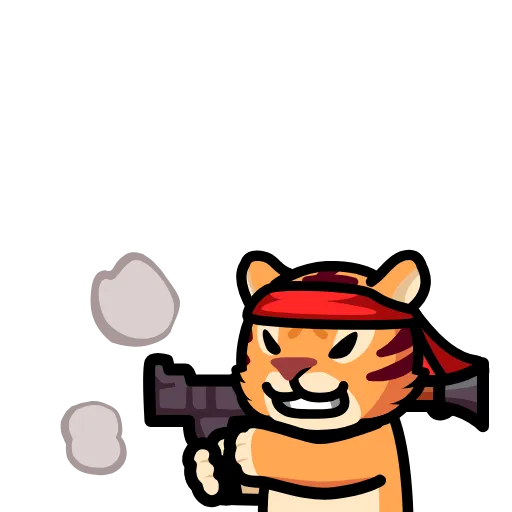 🔫 Эмодзи «LIHKG Tiger» для Telegram