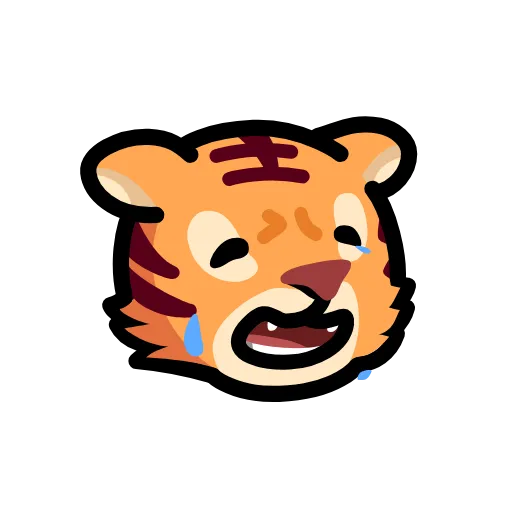 😭 Эмодзи «LIHKG Tiger» для Telegram