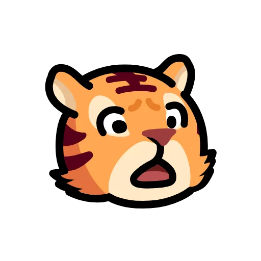 😨 Эмодзи «LIHKG Tiger» для Telegram