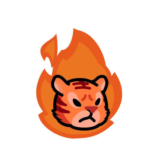 🔥 Эмодзи «LIHKG Tiger» для Telegram