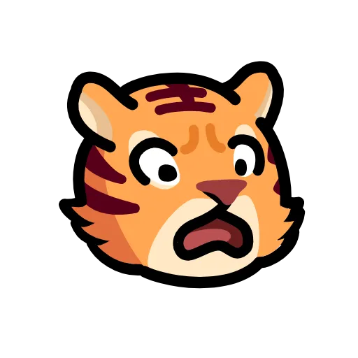 😱 Эмодзи «LIHKG Tiger» для Telegram