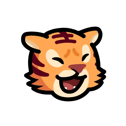 😆 Эмодзи «LIHKG Tiger» для Telegram