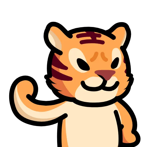 👍 Эмодзи «LIHKG Tiger» для Telegram