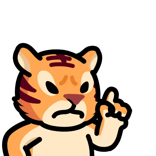 🙅‍♂️ Эмодзи «LIHKG Tiger» для Telegram