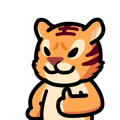 👍 Эмодзи «LIHKG Tiger» для Telegram