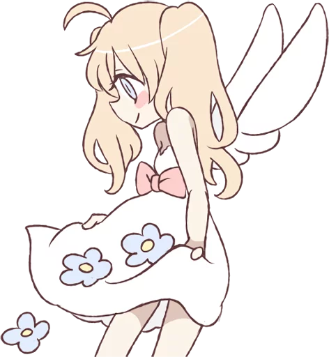 😃 Стикер «An angel of a girl» для Telegram