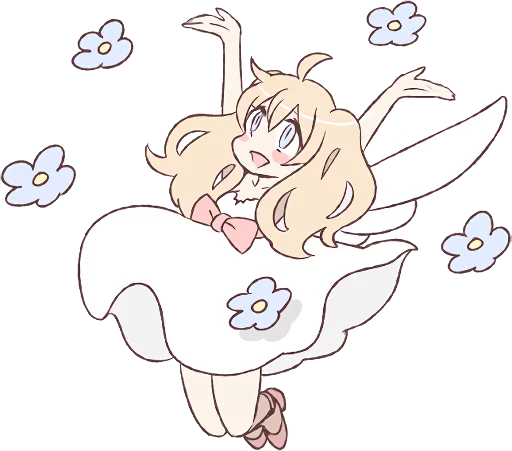 😄 Стикер «An angel of a girl» для Telegram
