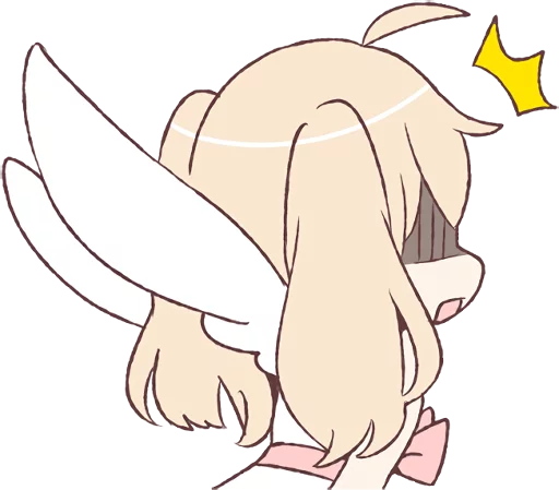 😒 Стикер «An angel of a girl» для Telegram