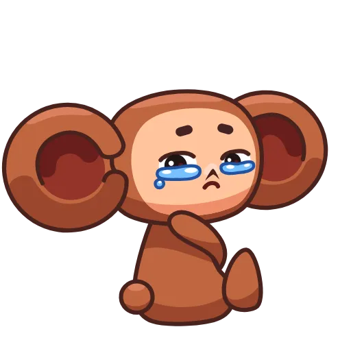 😢 Эмодзи «Чебурашка» для Telegram