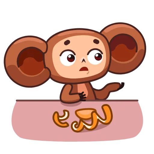 😕 Эмодзи «Чебурашка» для Telegram