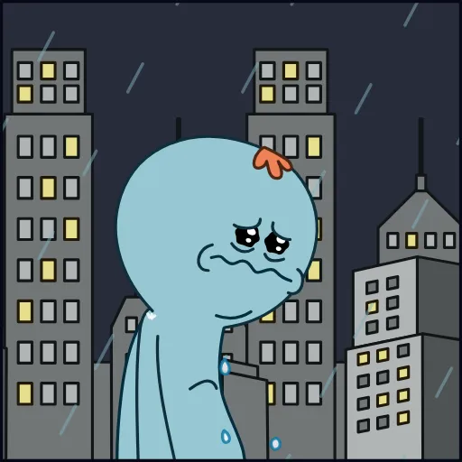 😢 Эмодзи «Мистер Мисикс / Rick and Morty» для Telegram