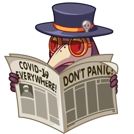 😐 Эмодзи «Чумной доктор (Plague doc)» для Telegram