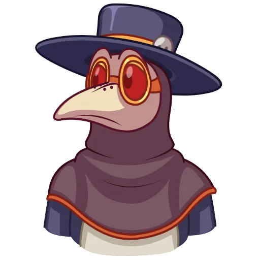 😴 Эмодзи «Чумной доктор (Plague doc)» для Telegram