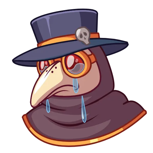 🥲 Эмодзи «Чумной доктор (Plague doc)» для Telegram