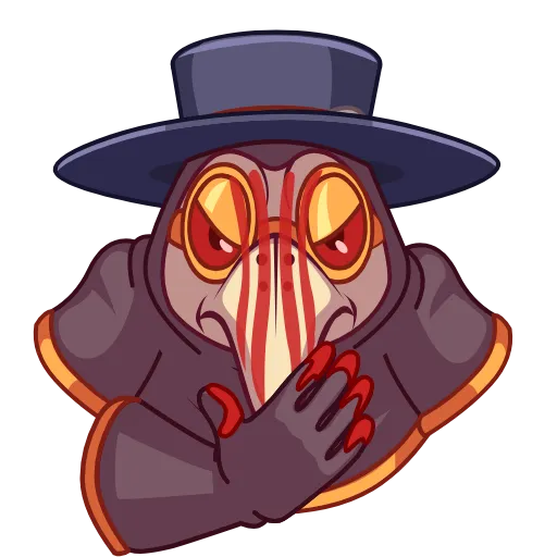 🤬 Эмодзи «Чумной доктор (Plague doc)» для Telegram