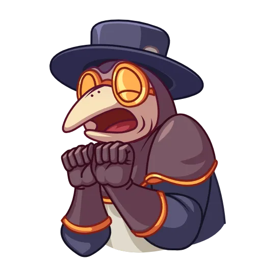 ☠️ Эмодзи «Чумной доктор (Plague doc)» для Telegram