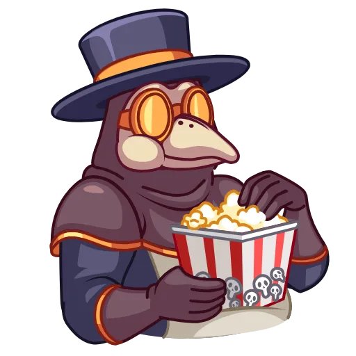 🥱 Эмодзи «Чумной доктор (Plague doc)» для Telegram