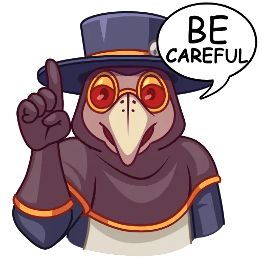 🤭 Эмодзи «Чумной доктор (Plague doc)» для Telegram