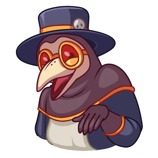 Эмодзи Чумной доктор (Plague doc) для Telegram — скачать