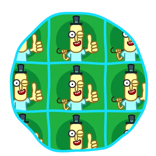 👍 Эмодзи «Мистер Жопосранчик» для Telegram