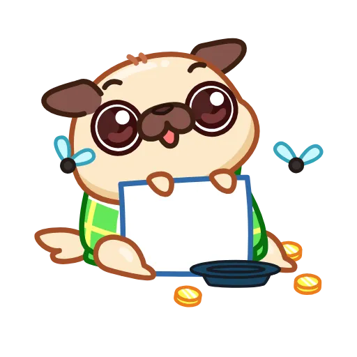 😐 Эмодзи «Мопсик» для Telegram