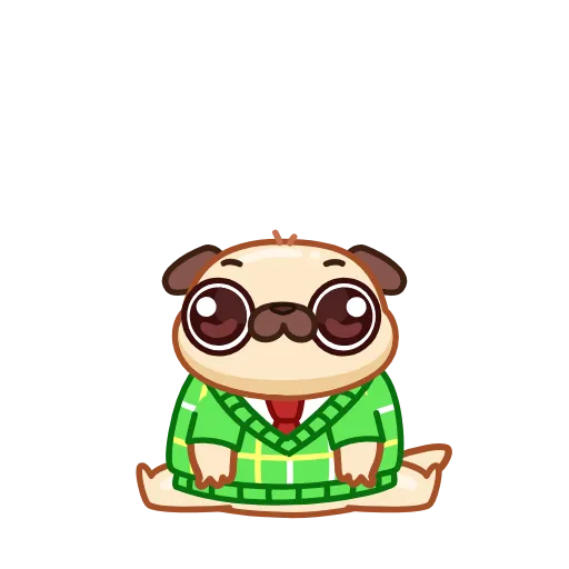 😘 Эмодзи «Мопсик» для Telegram