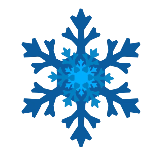 🥶 Эмодзи «Снежинки (snowflake animated)» для Telegram