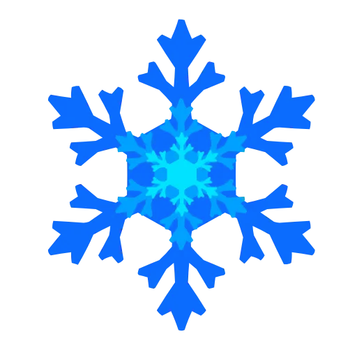 🥶 Эмодзи «Снежинки (snowflake animated)» для Telegram