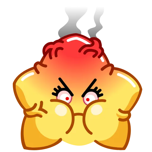😡 Эмодзи «Super Star» для Telegram