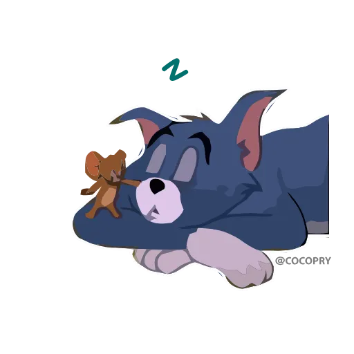 😴 Эмодзи «Том и Джерри» для Telegram