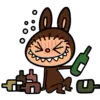 🍾 Эмодзи «Лабубу» для Telegram